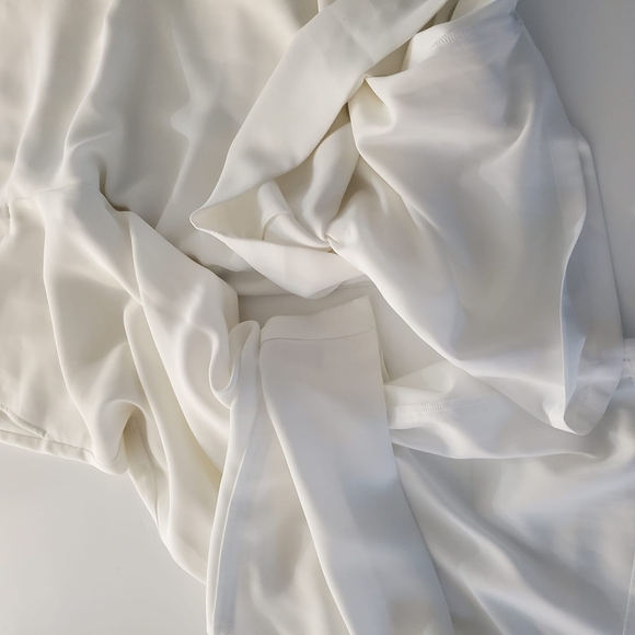 nwt Grey by Jason Wu High Waisted "Star White" Lined Wide Leg Pants - Picture 3 of 10